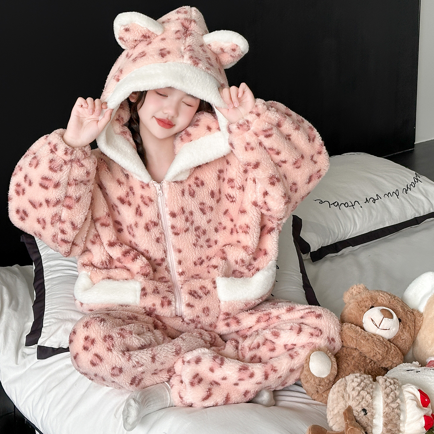 2025年冬季新款女童家居服套装