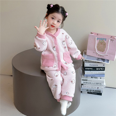 2025年冬季新款儿家居服套装