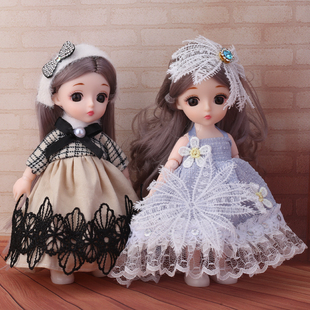 (低价仅衣服)洋娃娃16厘米仿真精致玩具女孩公主裙小礼物套装儿童