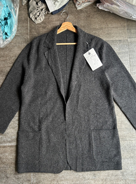不褪换 千元级法国牌春秋女士宽松版双口袋厚款开衫小外套