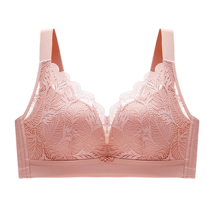 夏季薄款内衣女聚拢大胸显小无痕胸罩上托收副乳防下垂无钢圈文胸