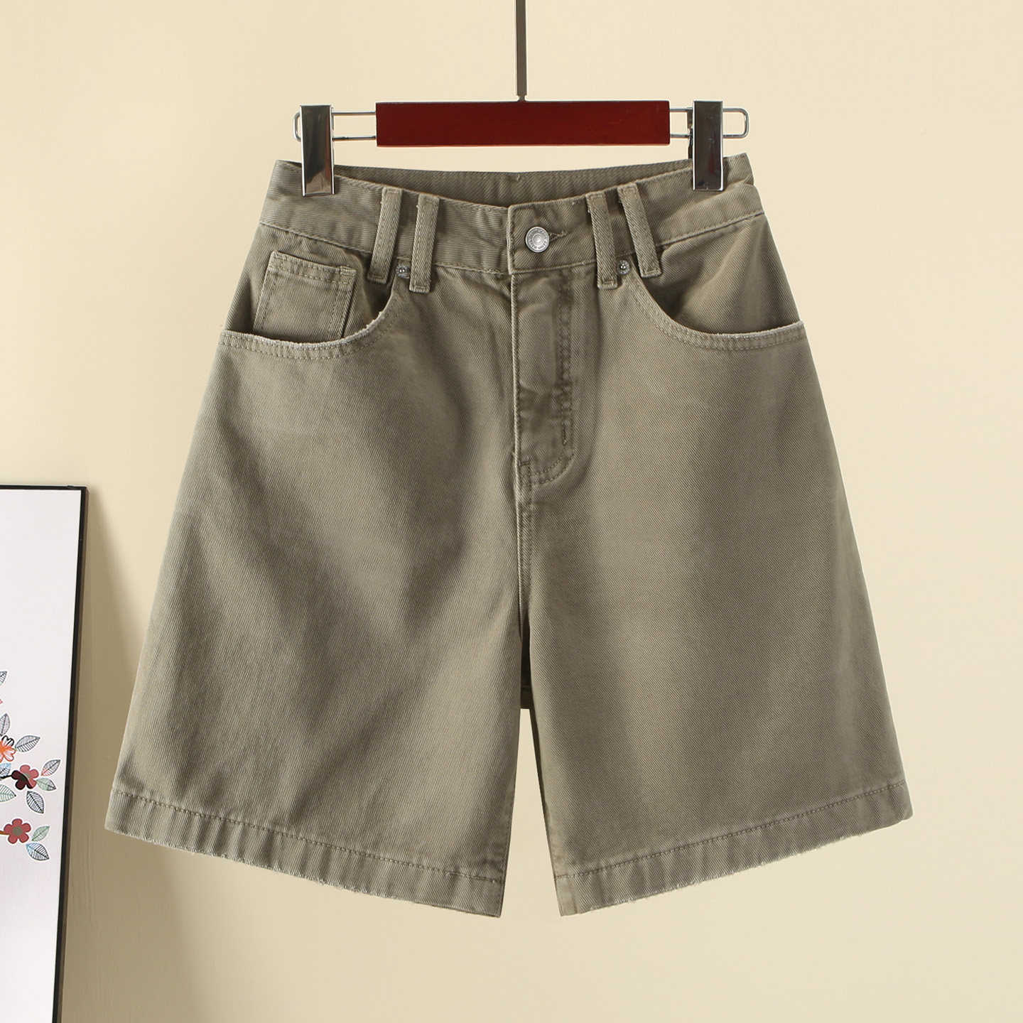 高腰牛仔短裤女2026新款春夏百搭显瘦直筒五分裤宽松阔腿休闲裤子