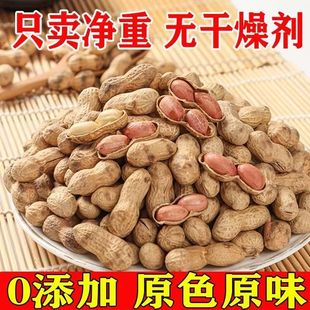 25年农家铁锅炒花生原味新货带壳炒熟花生现炒净重花生米坚果年货