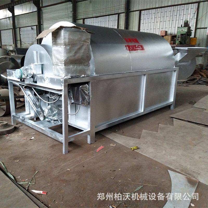 厂家直销不锈钢炒货机 大型全自动除湿电加热滚筒烘干机炒锅