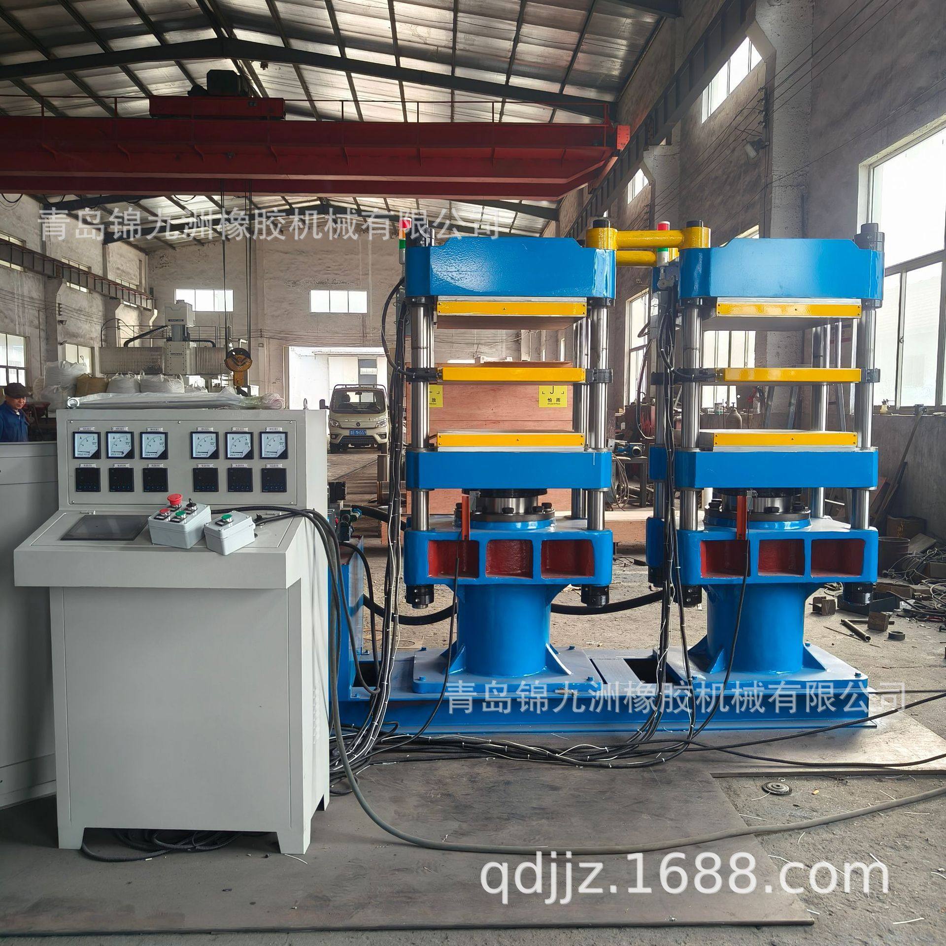 100t双联橡胶塑料热压机 600x600mm平板硫化机 阶梯升温控压成型,五金/工具,液压机/油压机,淘宝优惠券,粉丝福利购,淘宝优惠卷