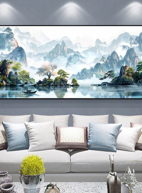 风景钻石画新款手工diy流水生财