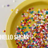 饰 五彩混合五角星切片糖糖片韩国复古蛋糕装 HelloSugar 彩色星星