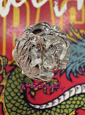 有颗星星S925银国风甜酷龙凤对戒