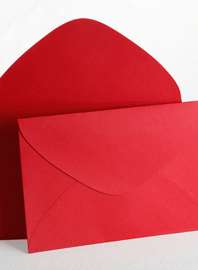 16x23cm大红色信封无字纯色空白请柬贺卡片邀请函大牌高级感定制