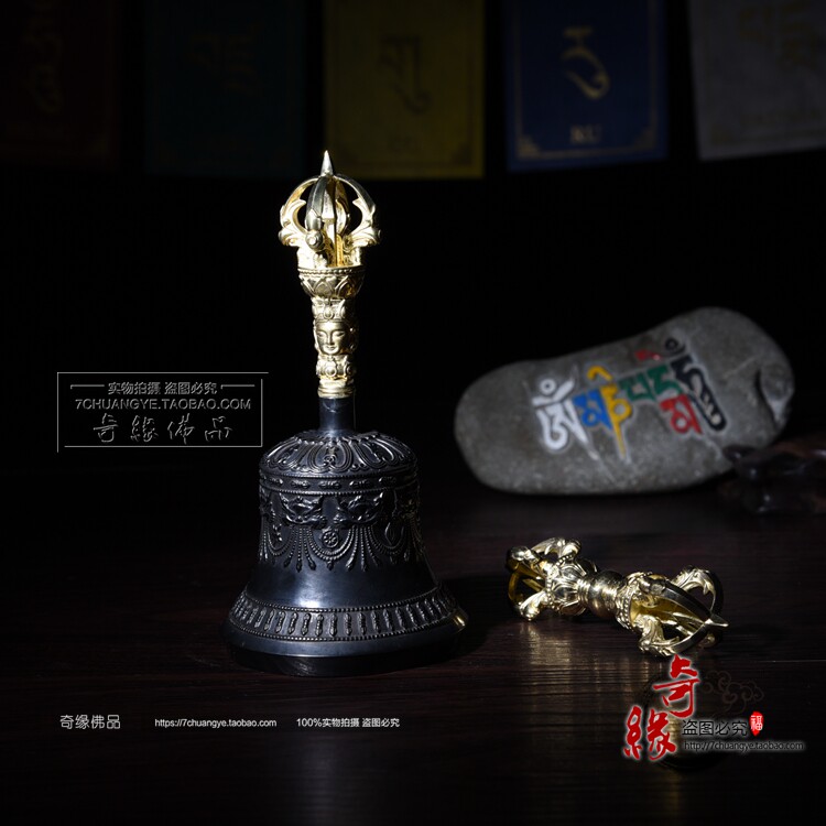 【奇缘佛品】 密宗藏传 精工金刚铃杵纯铜手工制作