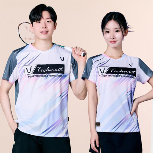 2025春夏新品Technist韩国羽毛球服男款女款运动短袖速干吸汗T恤