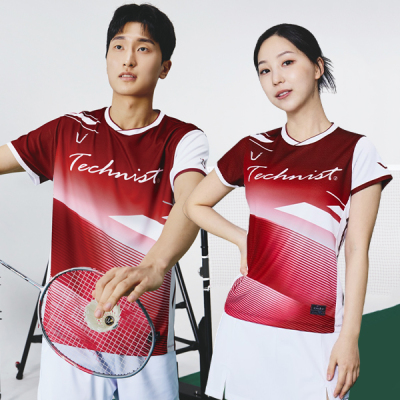 2025秋冬新品Technist韩国羽毛球服男款女款运动短袖速干吸汗T恤