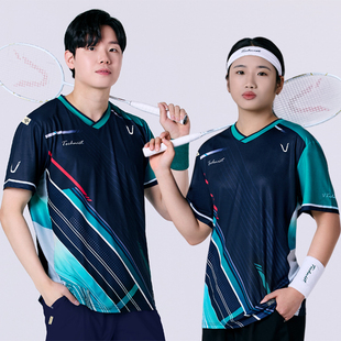 2025秋冬新品Technist韩国羽毛球服男款女款运动短袖速干吸汗T恤