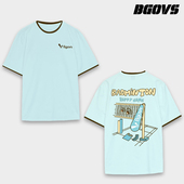 休闲速干轻薄T恤运动短袖 2025韩国春夏新品 BGOVS羽毛球服男女同款