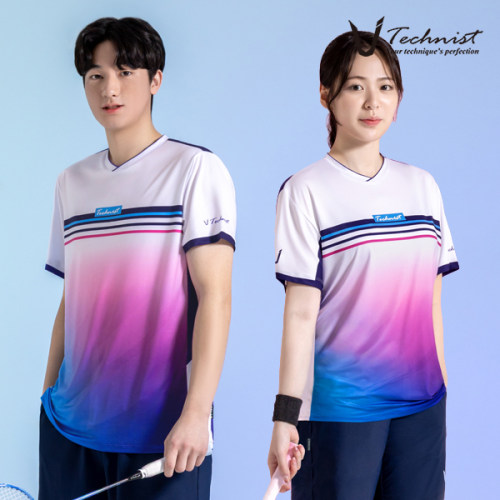 2026春夏新品Technist韩国羽毛球服男款女款运动短袖速干吸汗T恤