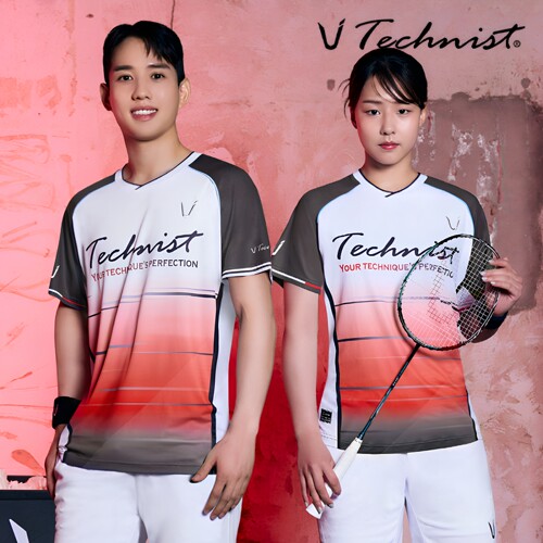 2026秋冬新品Technist韩国羽毛球服男款女款运动短袖速干吸汗T恤