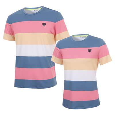 2024夏季新品韩国UPTON羽毛球服男女情侣款运动短袖速干透气短袖T