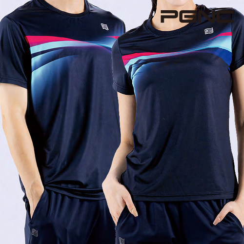 2026春夏新品PGNC韩国佩极酷羽毛球服男女款速干吸汗短袖运动T恤