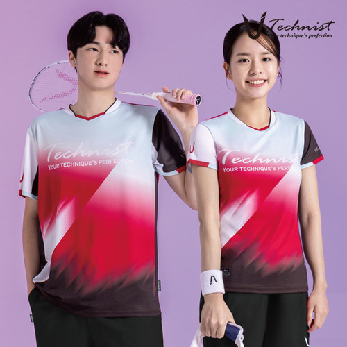 2026春夏新品Technist韩国羽毛球服男款女款运动短袖速干吸汗T恤