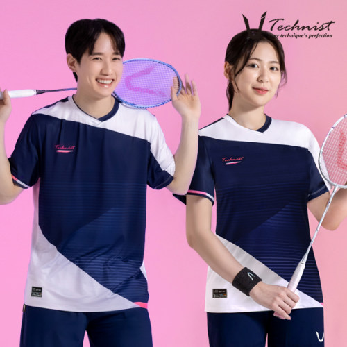 2026春夏新品Technist韩国羽毛球服男款女款运动短袖速干吸汗T恤