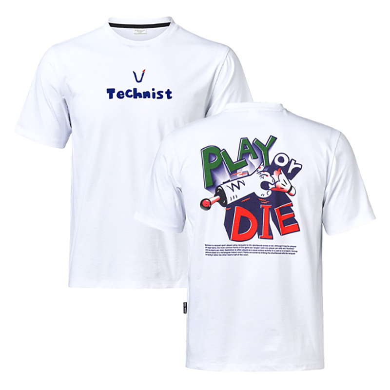 2024春夏新品Technist韩国羽毛球服男女同款运动短袖速干吸汗T恤3
