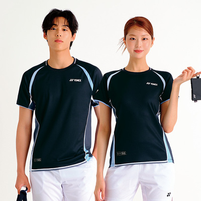 2025秋冬新品韩国YONEX尤尼克斯羽毛球服男女款速干吸汗短袖套装