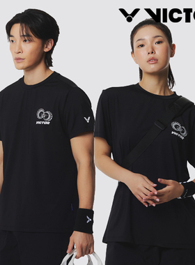 2026春夏新品VICTOR威克多韩国胜利羽毛球服男女吸汗短袖速干T恤
