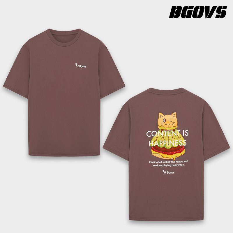 2026韩国春夏新品BGOVS羽毛球服男女同款休闲速干轻薄T恤运动短袖