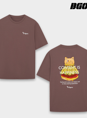 2026韩国春夏新品BGOVS羽毛球服男女同款休闲速干轻薄T恤运动短袖