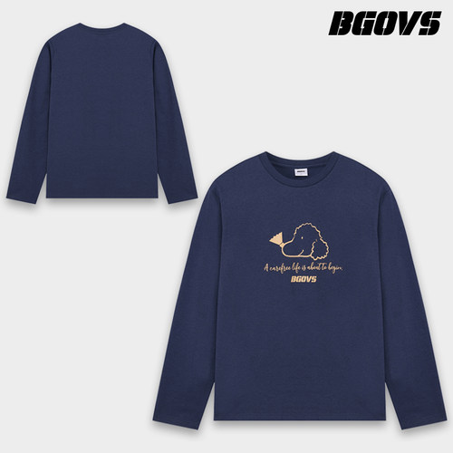 2025秋季新品韩国BGOVS羽毛球服男女同款运动长袖T恤透气速干上衣