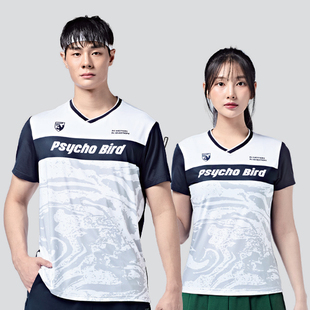 速干T恤 BIRD韩国佩极轻品牌羽毛球服运动短袖 2025春夏新品 PSYCHO