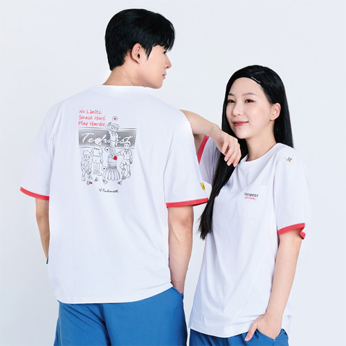 2025秋冬新品Technist韩国羽毛球服男女同款运动短袖速干吸汗T恤