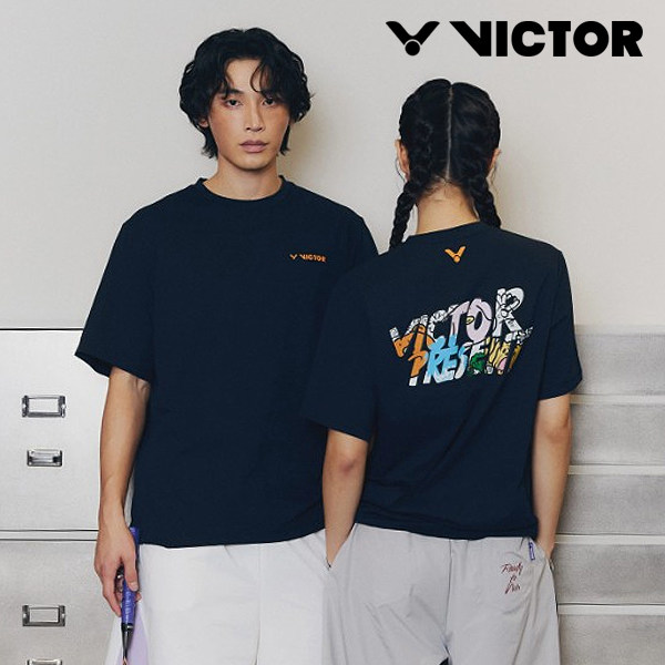 2026春夏新品VICTOR威克多韩国胜利羽毛球服男女同款运动短袖T恤