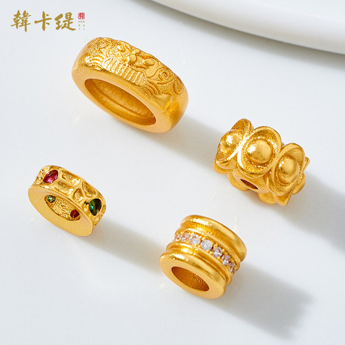 韩卡缇古法沙金久不掉色隔珠