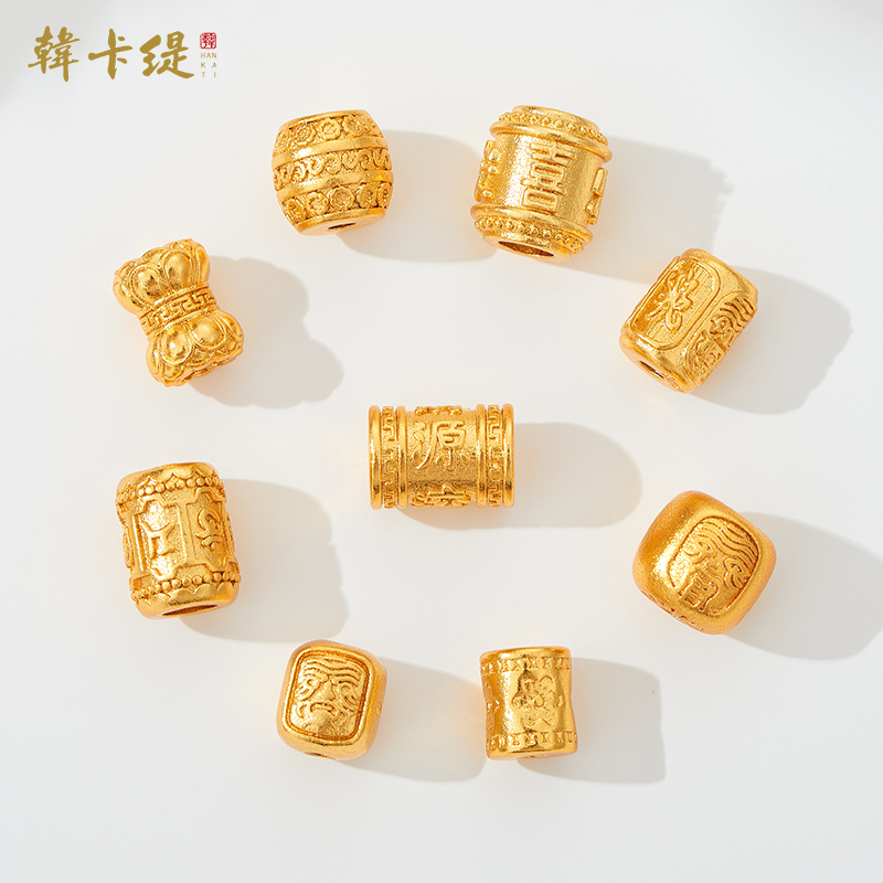 韩卡缇古法沙金久不掉色隔珠