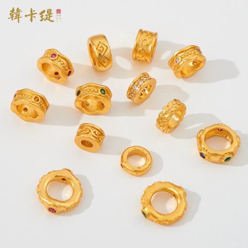 韩卡缇古法沙金久不掉色隔珠隔片
