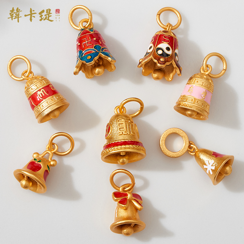 韩卡缇古法沙金久不掉色吊坠吊饰