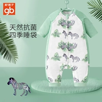 [gb好孩子睡袋婴儿春夏款新生宝宝睡袋四季通款睡袋儿童防踢被夏季]