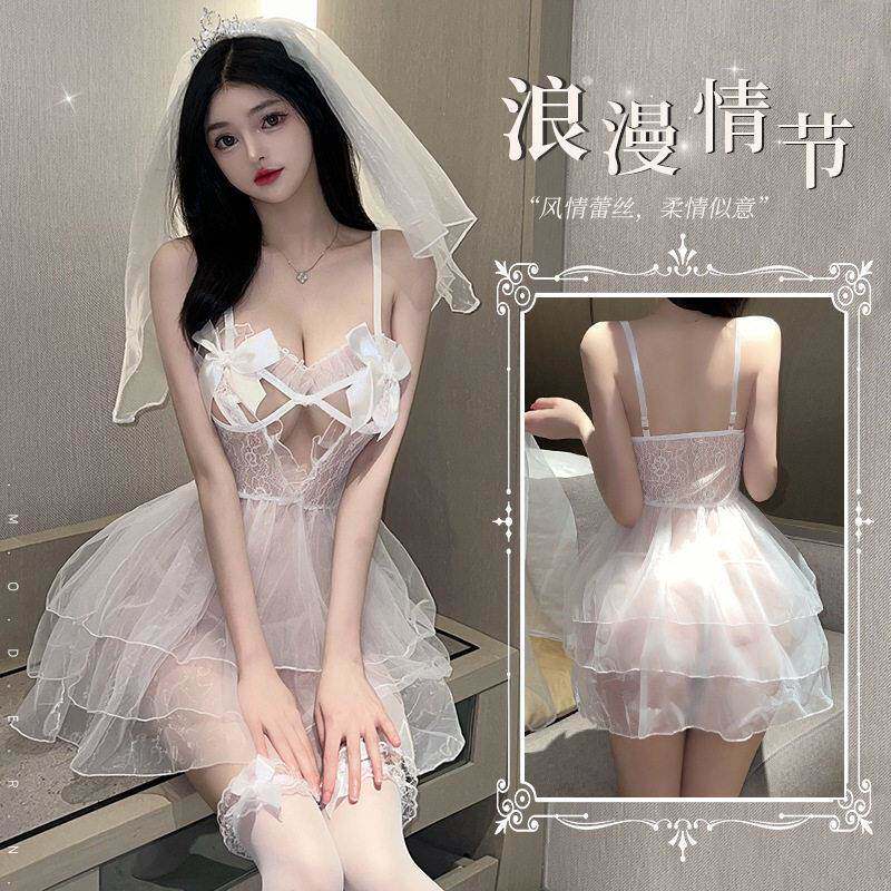 性感新娘床上婚纱制服套装诱惑情调火辣情侣趣味内衣qq女情趣