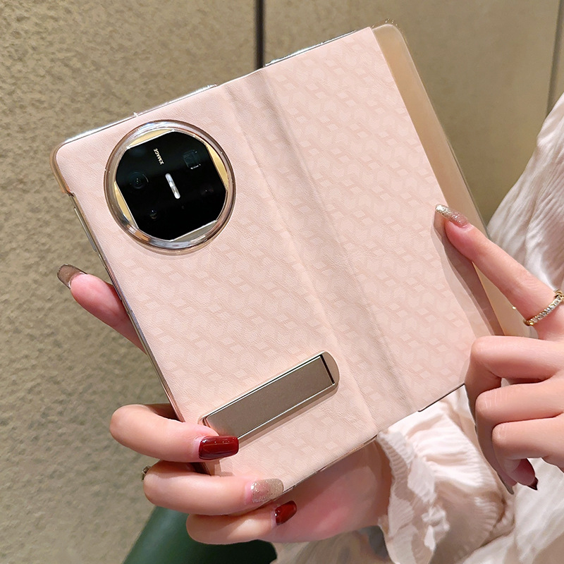 适用于华为matex5手机壳新款折叠屏华为matex3典藏版保护套自带支架MateX5全包防摔磁吸翻盖皮套女x6高档奢华