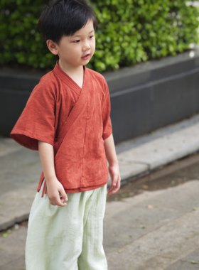 玺儿制作汉服 交领上衣 灯笼裤 日常汉服3