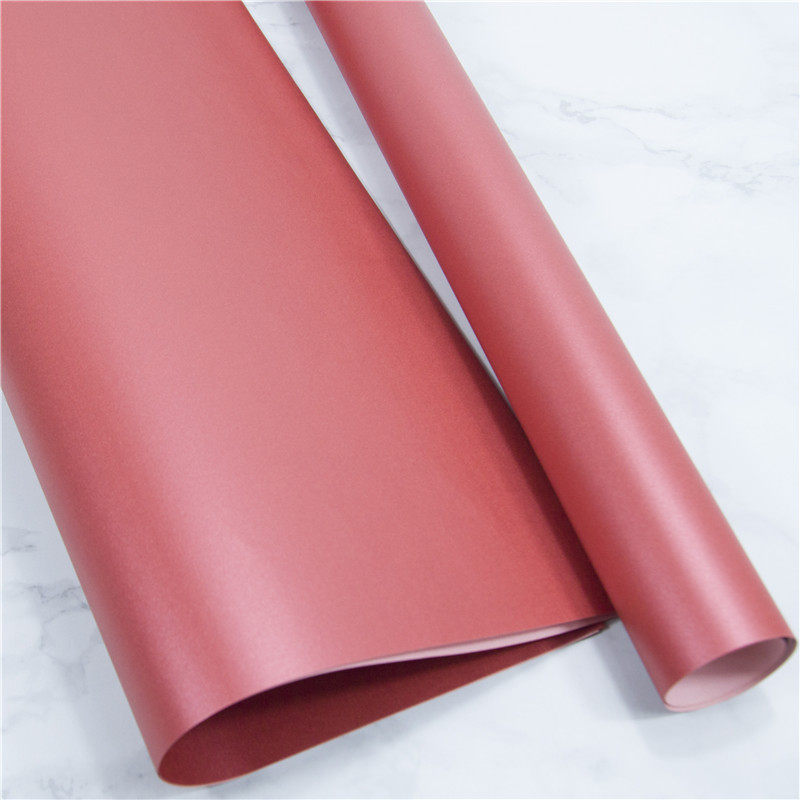 설날 설날 발렌타인 데이 생일 선물 선물 상자 단색 포장지 DIY 수제 진주 빛 종이 꽃 포장지