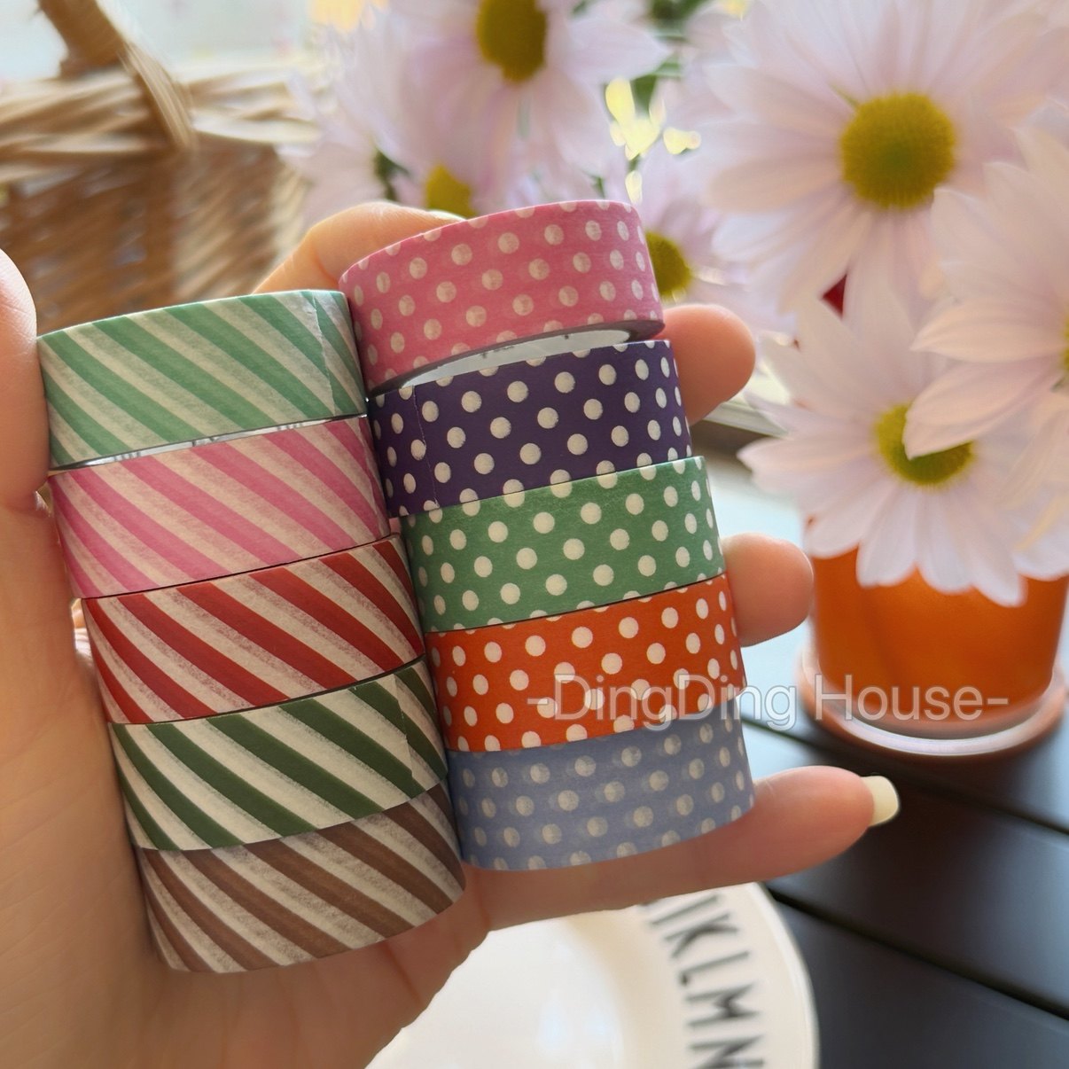 日本MT25AW限定波点斜纹和纸胶带