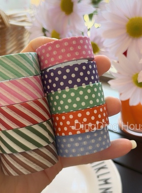 【分装】日本MT25AW秋冬限定波点斜纹和纸胶带设计师联名手帐素材