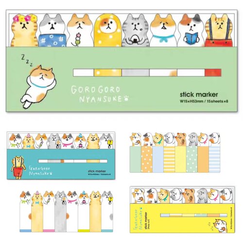 日本咕噜猫索引贴便利贴装饰