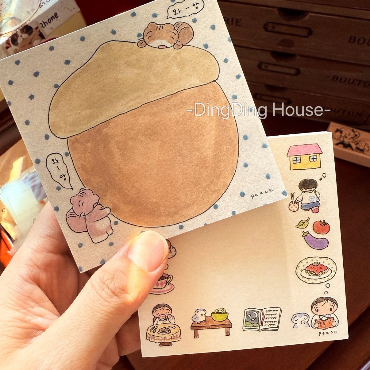 【便签分装】韩国centurybooks插画便签 peacefull无粘性手帐素材,文具电教/文化用品/商务用品,便签本/便条纸/N次贴,淘宝优惠券,粉丝福利购,淘宝优惠卷