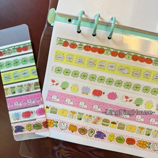 分装|韩国sen胶带分装 韩产手账贴纸拼贴装饰素材 番茄幸运草表情