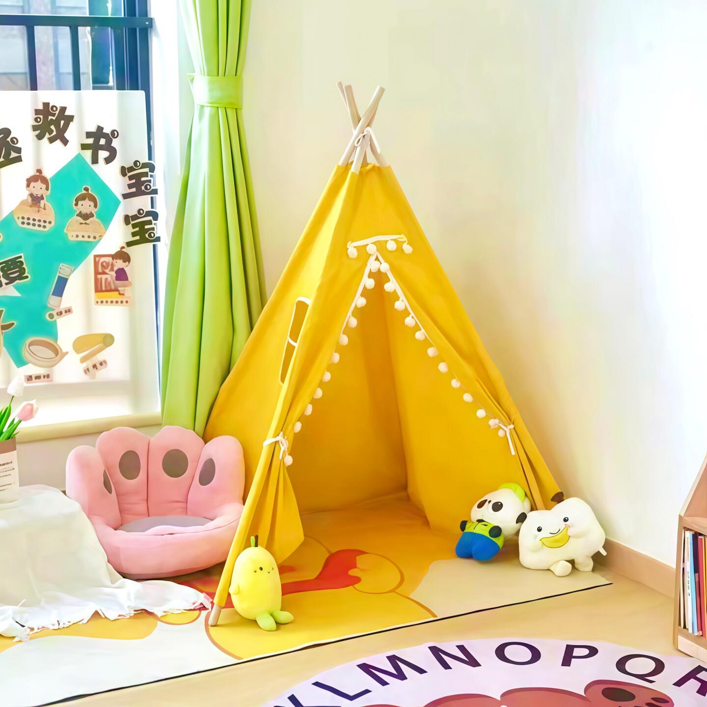 幼儿园娃娃家帐篷环创装饰游戏屋