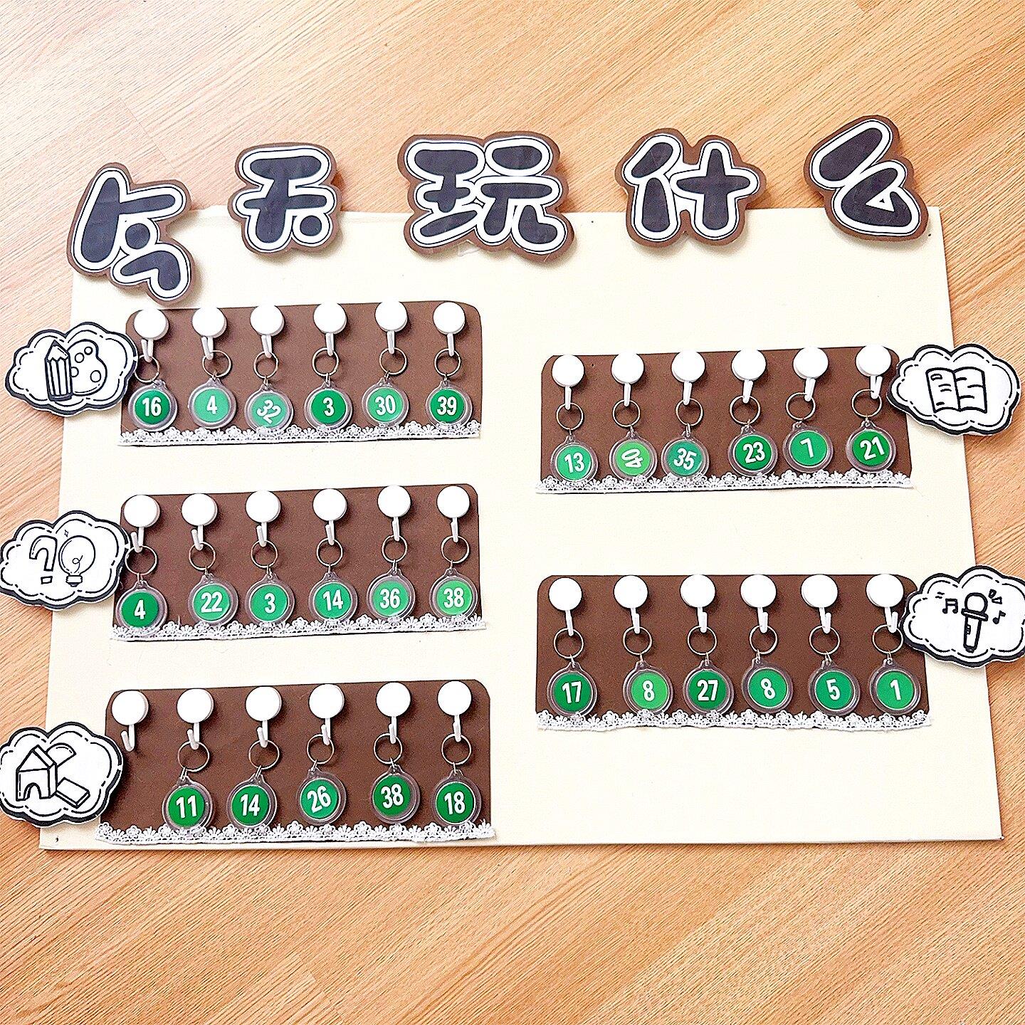 幼儿园签到主题墙环创DIY挂牌