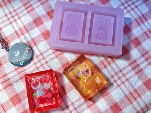 原PO授权 QUEENT滴胶手作 流沙模具 迷你POCKY2连 0200